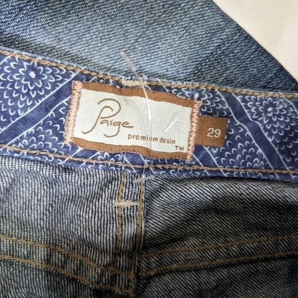 Moving Sale! Paige Brigitte Laurel Canyon Mid-Rise Wide Leg Jeans Size 29 - Picture 5 of 6